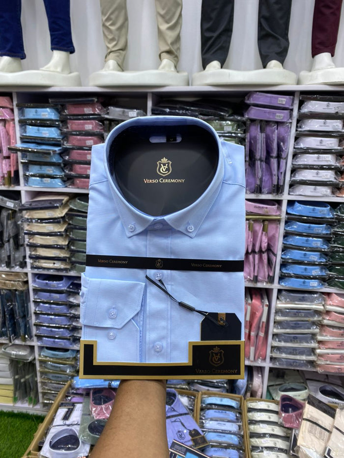 Verso Ceremony Men's Dress Shirt - Light Blue