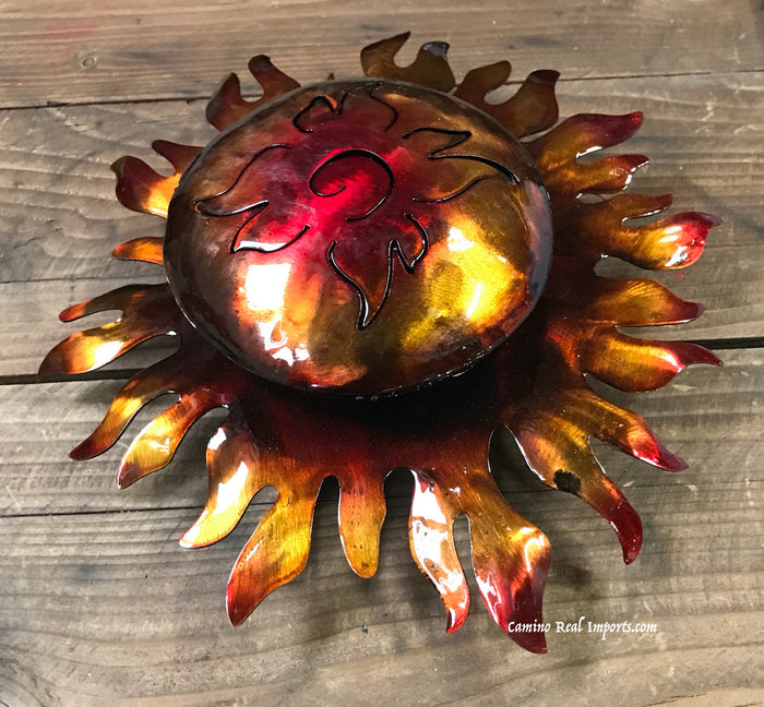 Wall Hanging Metal Sun 9" MTS90017