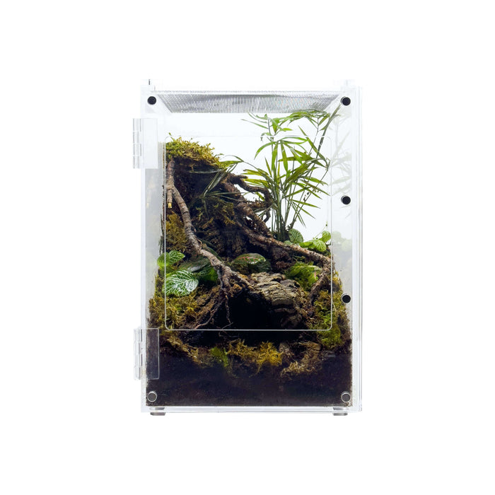 YKL38B-1 HerpCult Acrylic Enclosure Front-Opening Small 8"x8"x12" 3.3 Gallon:Jungle Bob's Reptile World