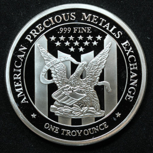 1 oz .999 Fine Silver APMEX Silver Eagle Round Unsealed