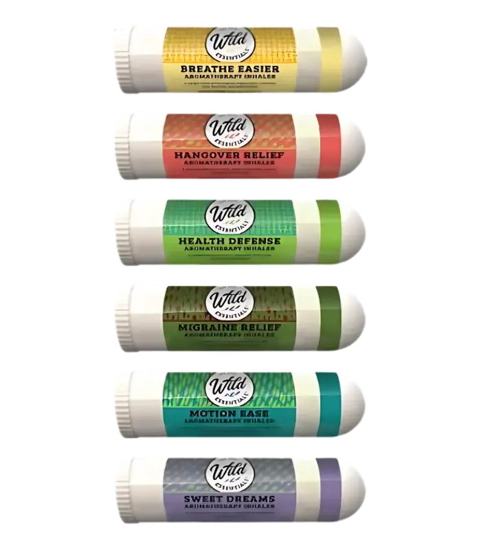 100% Pure Essential Oil Aromatherapy Inhalers
