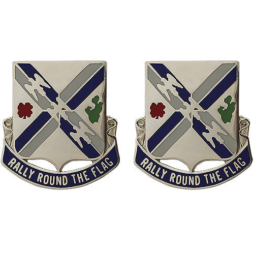 115th Infantry Regiment Unit Crest (Rally Round the Flag) Army Unit Crests