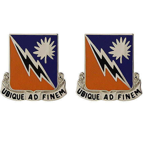 151st Signal Battalion Unit Crest (Ubique Ad Finem) Army Unit Crests