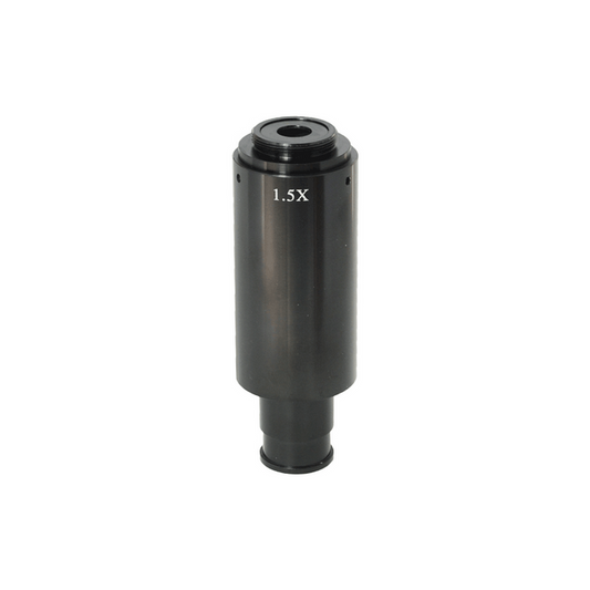 1.5X Adjustable Microscope Camera Coupler C-Mount Adapter 23.2mm, SKU MZ08016161, three quarter front view