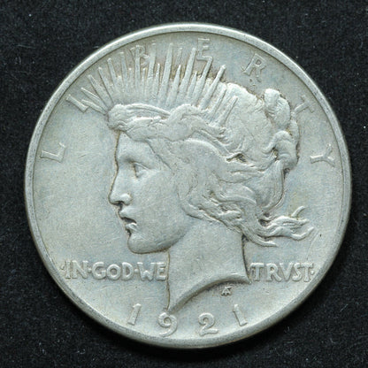 1921 Peace Dollar Silver $1 - Philadelphia - Key Date!