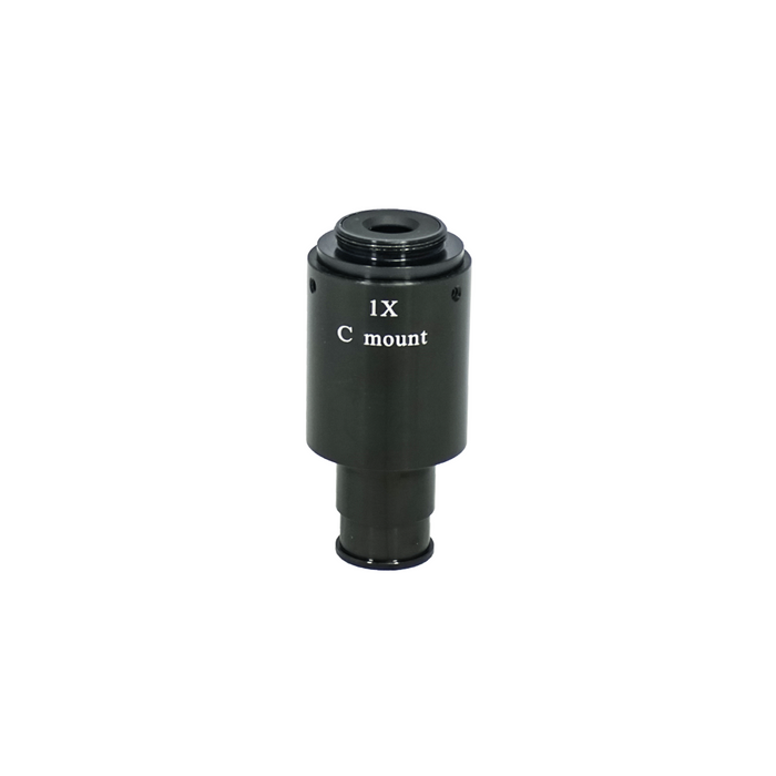1X Adjustable Microscope Camera Coupler C-Mount Adapter 23.2mm, SKU MZ08016151, three quarter front view
