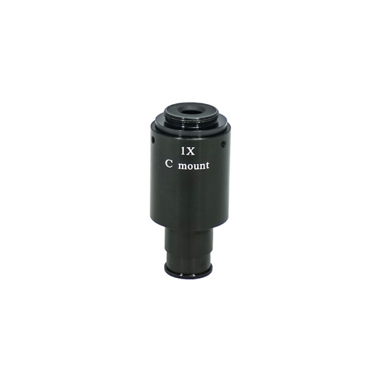 1X Adjustable Microscope Camera Coupler C-Mount Adapter 23.2mm, SKU MZ08016151, three quarter front view