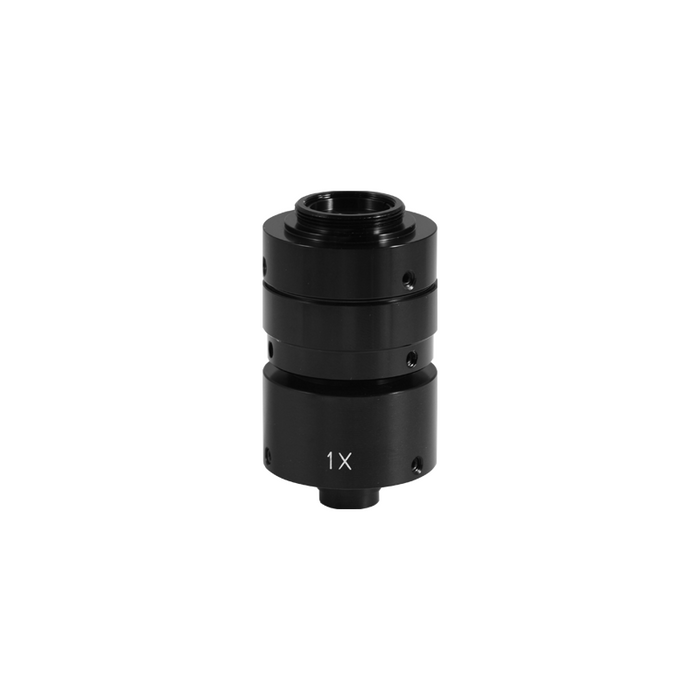 1X Microscope Camera Coupler C-Mount Adapter 25.4mm, SKU MZ07016151, three quarter front view