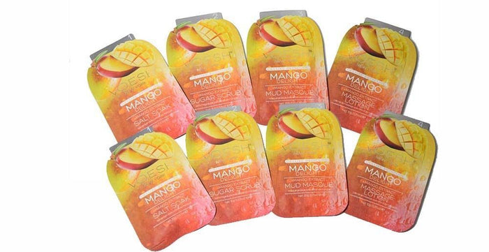 2 Packs of New York Voesh - Pedicure Spa Set 4-in-1 Salt/Scrub/Masque/Massage Lotion
