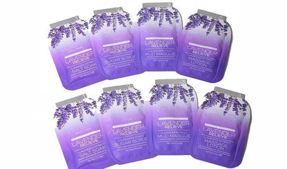 2 Packs of New York Voesh - Pedicure Spa Set 4-in-1 Salt/Scrub/Masque/Massage Lotion