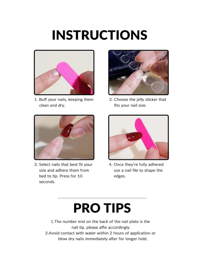 24pcs Upgrade Your Look With White gradient almond false nails 1pc Nail File & 1Nail Glue Sticker Kit Nails