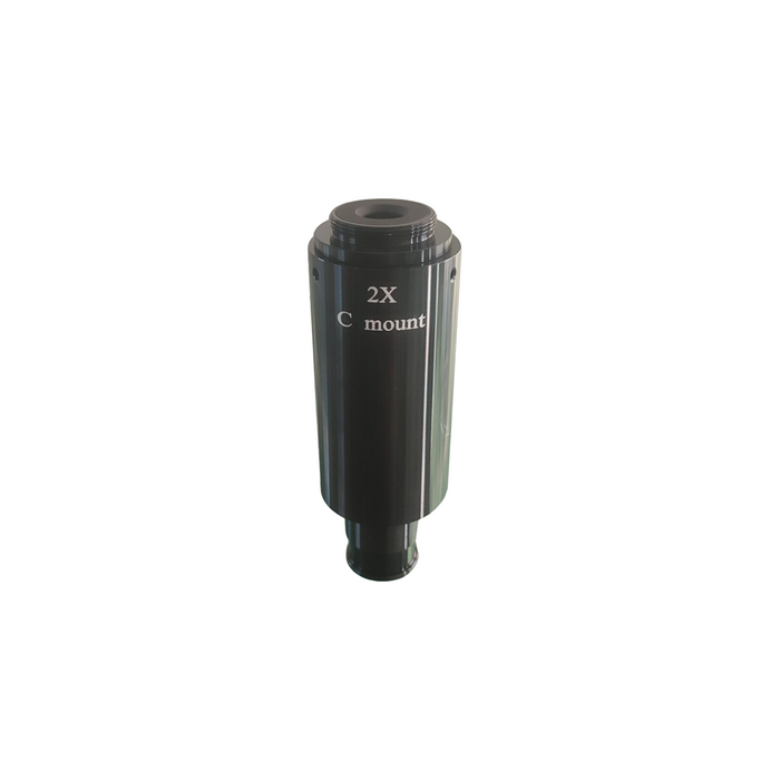 2X Adjustable Microscope Camera Coupler C-Mount Adapter 23.2mm, SKU MZ08016171, three quarter front view