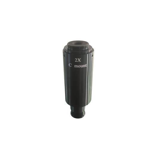 2X Adjustable Microscope Camera Coupler C-Mount Adapter 23.2mm, SKU MZ08016171, three quarter front view