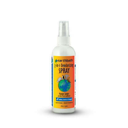 Earthbath 3-in-1 Deodorizing Spray bottle on a white background