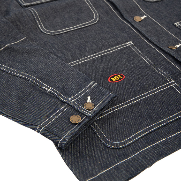 303 Boards - 303 Bird Dog x Dickies 100 Year Denim Chore Coat (Dark Indigo) *SALE