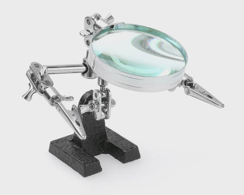 4030 Enkay Helping Hands Stand w/Adjustable Arms & Magnifier