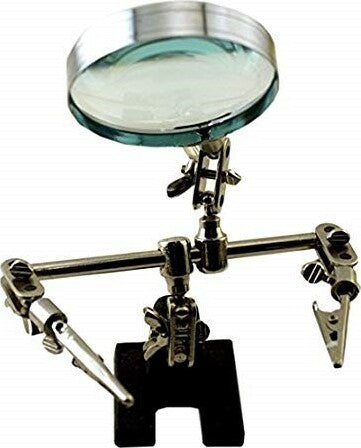 Helping Hands Work Station with Magnifier 2-1/2" Lens (Blister Cd)