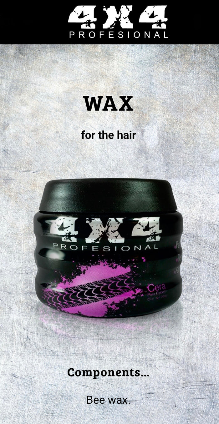 4x4 Profesional Cera Para Cabello Moldeado Fijación 200gr