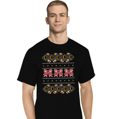 Shirts T-Shirts, Tall / Large / Black 5 Gold Rings