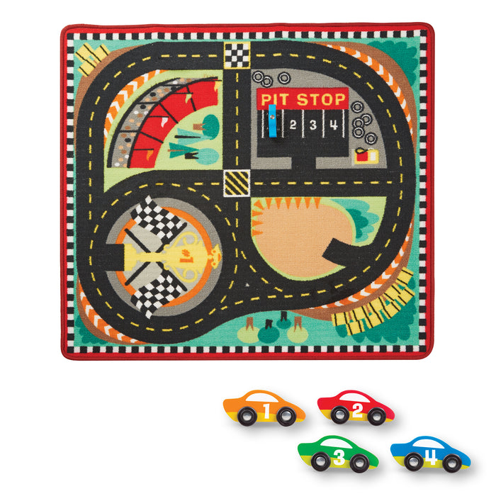 51086 Round the Speedway Race Track Rug