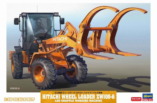 66105 1/35 Hitachi ZW100-6 Log Grapple Wheel Loader Construction Machinery (Ltd Edition)