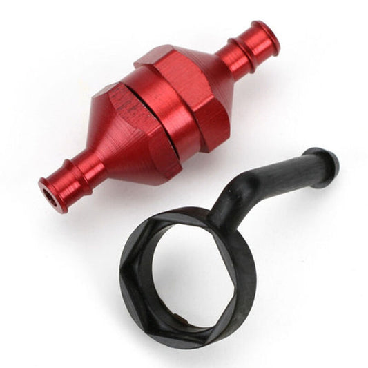 834 In-Line Fuel Filter Red
