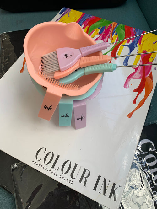 INK COLOUR TINT BRUSH - coral, blue, pink