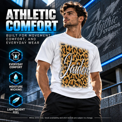 Cheetah Print Name T-Shirt by Mythic Airbrush, additional product image 4