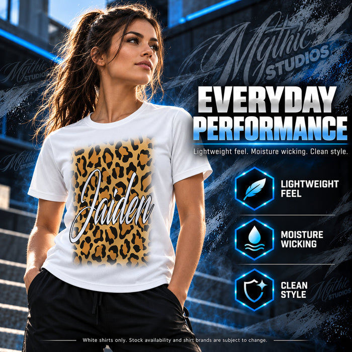 Cheetah Print Name T-Shirt by Mythic Airbrush, additional product image 5