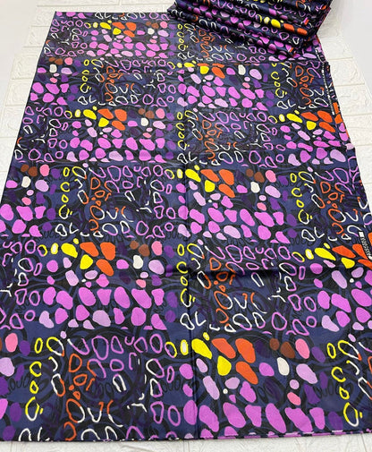 Adire brocade tie dye adire fabric sold by yard, kampala fabric for craft sewing 014