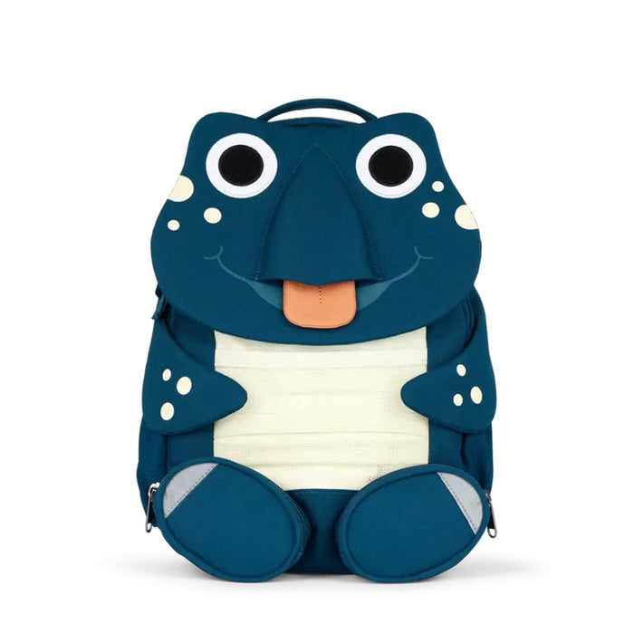 Blauer Affenzahn Schildkröten-Rucksack mit Frontansicht und Tiermotiv