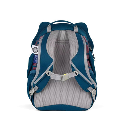Detailansicht des Affenzahn Rucksacks Schildkröte Blau für Kinder