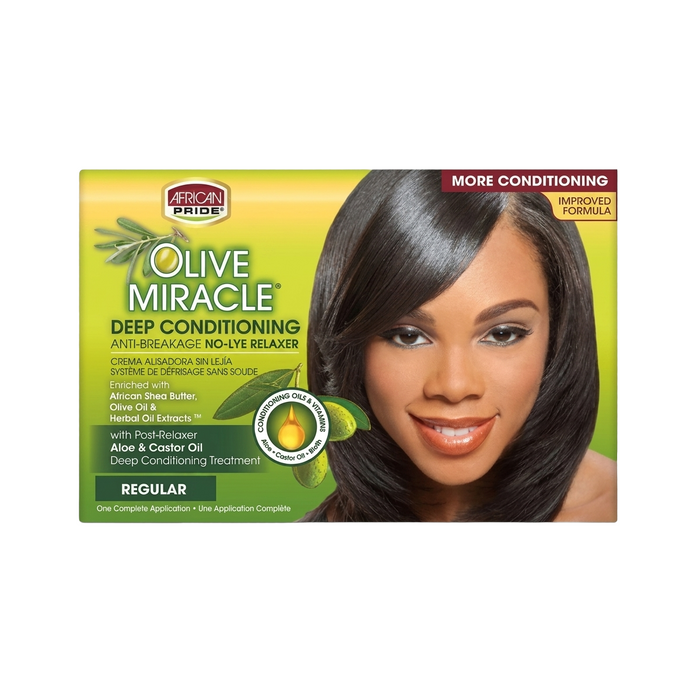 AFRICAN PRIDE Olive Miracle Relaxer [Regular] Kit
