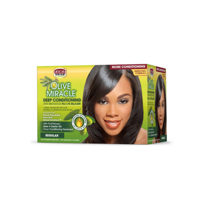 AFRICAN PRIDE Olive Miracle Relaxer [Regular] Kit