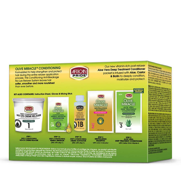 AFRICAN PRIDE Olive Miracle Relaxer [Super] Kit