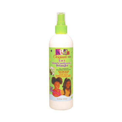 AFRICAS BEST Kids Originals 2 in 1 natural conditioning kids hair detangler spray for curly and textured hair
