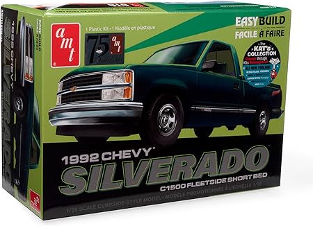 AMT1408M	 92' Silverado Shortbed Fleetside Easy Build 1:25