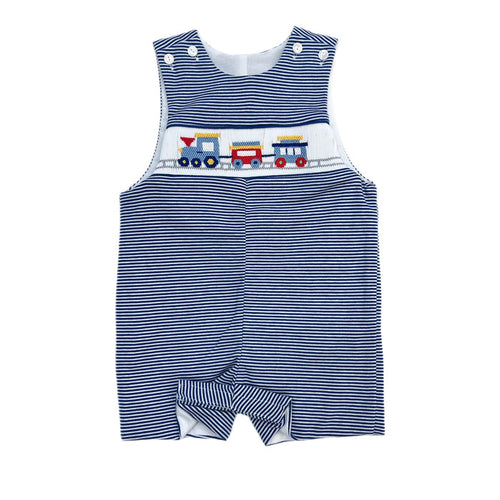 Anavini Navy Stripe Train Shortall