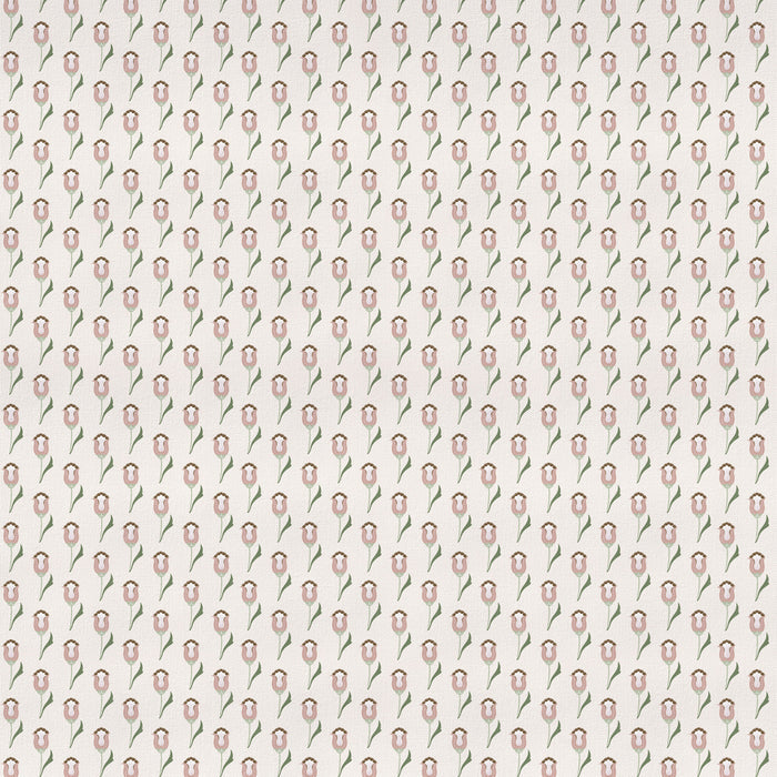 abstract floral pink and green printed fabric