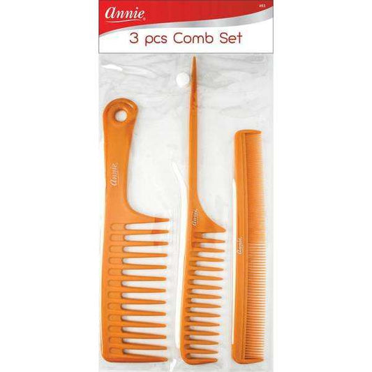 Annie Comb Set, 3 Count, Bone