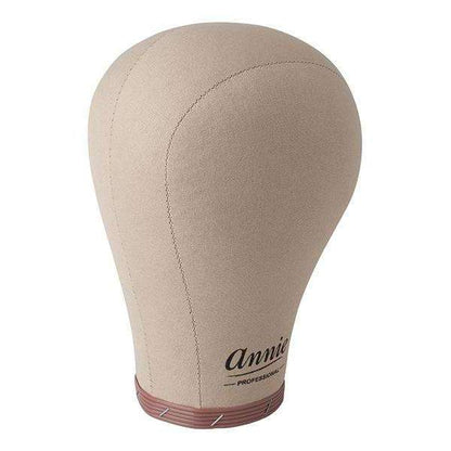 Annie Cork Canvas Block Wig Mannequin Head 22 Inch Regular, 1 Count, Beige