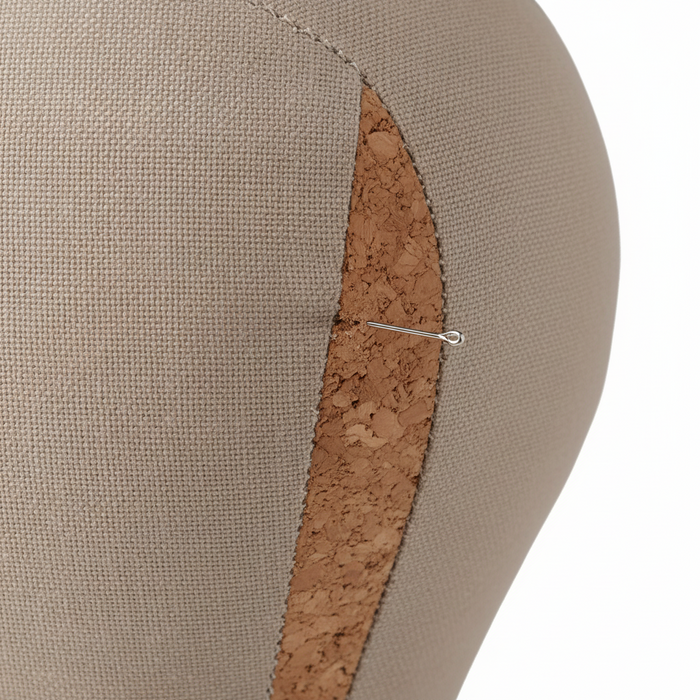 Annie Cork Canvas Block Wig Mannequin Head 22 Inch Regular, 1 Count, Beige
