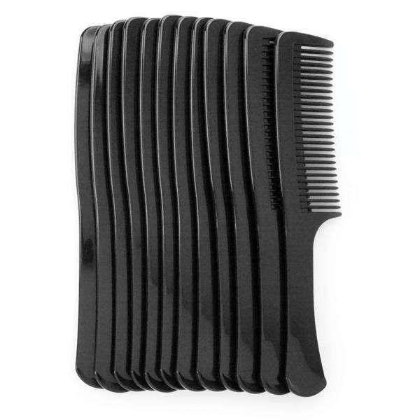 Annie Curved Teeth Bush Comb 9 Inch, 12 Count, Black
