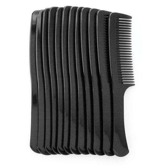 Annie Curved Teeth Bush Comb 9 Inch, 12 Count, Black