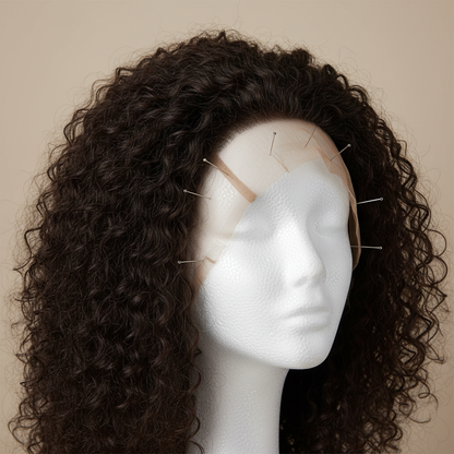 Annie Deluxe Foam Head Wig Display 19 Inch, 1 Count, White