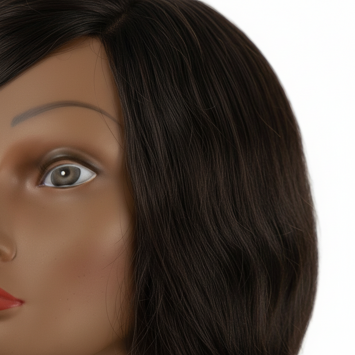 Annie Hairkins Series Mannequin Head 14 Inch-16 Inch, 1 Count, Eunice
