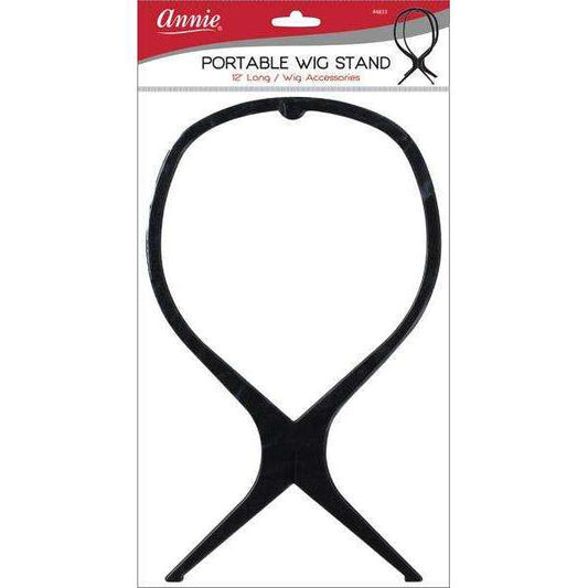 Annie Portable Wig Stand, 1 Count, Black