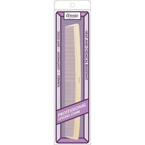 Annie Professional Styling Comb, 1 Count, Bone