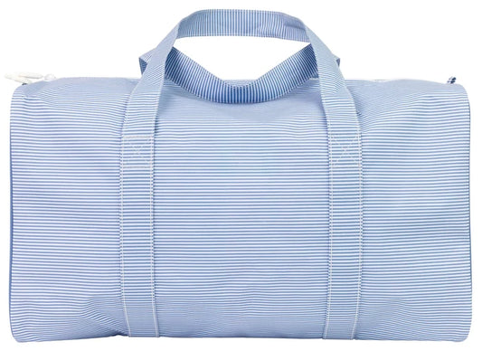 AOMI Navy Mini Stripe Duffle