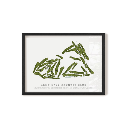 Army Navy Country Club | Golf Course Print | Black+Frame